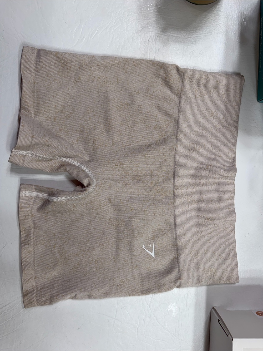 Gymshark Beige High-Waist Seamless Shorts